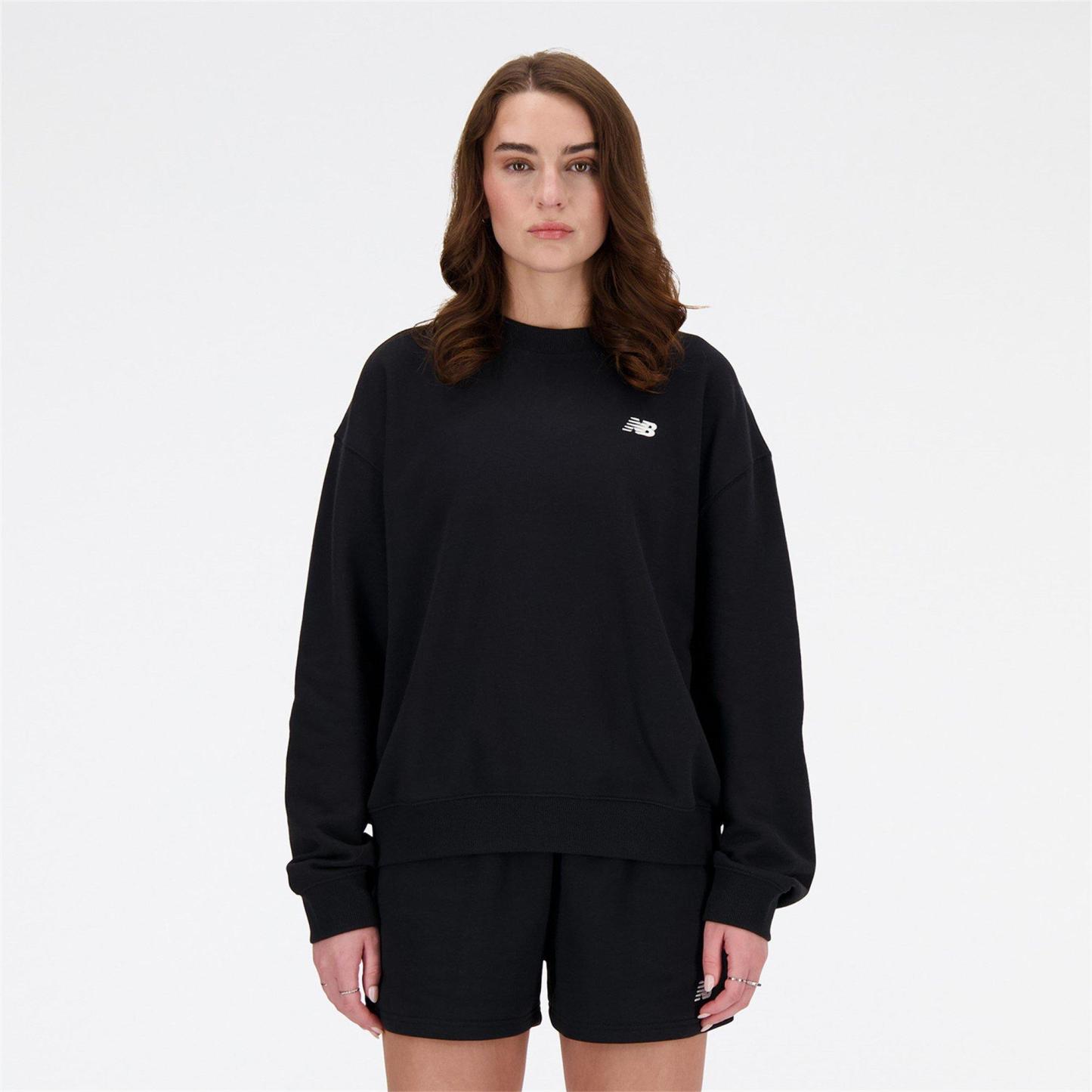 New Balance French Terry Crewneck Top Black