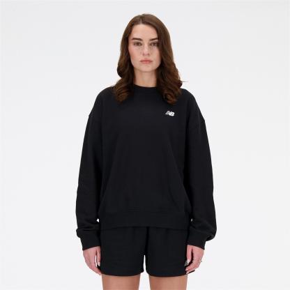 New Balance French Terry Crewneck Top Black