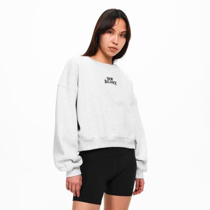 New Balance Womens New Balance - Trackside Crew Light Grey