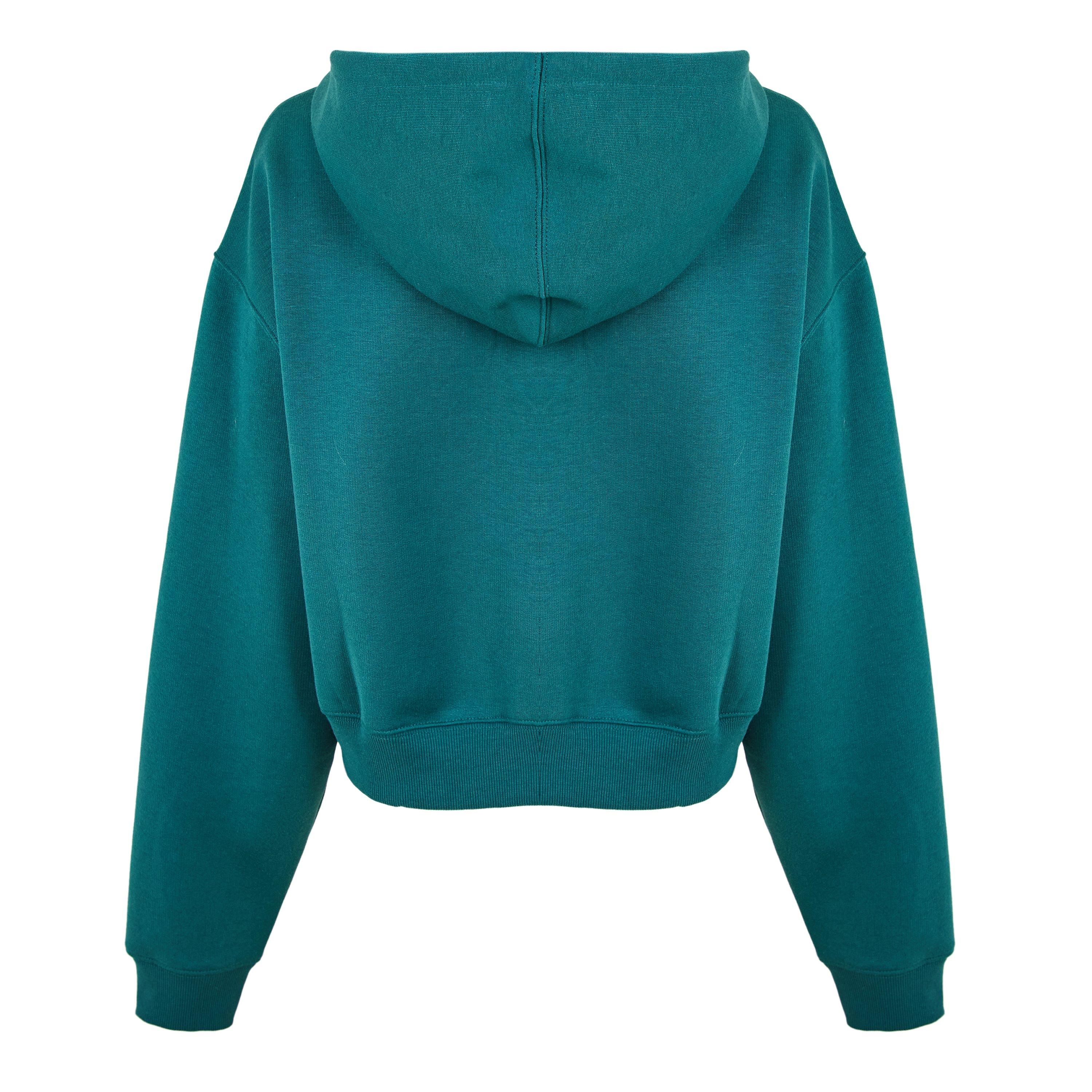New Balance Womens Trackside Zip Hoodie Green