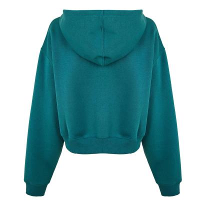 New Balance Womens Trackside Zip Hoodie Green