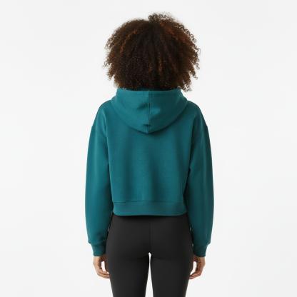 New Balance Womens Trackside Zip Hoodie Green