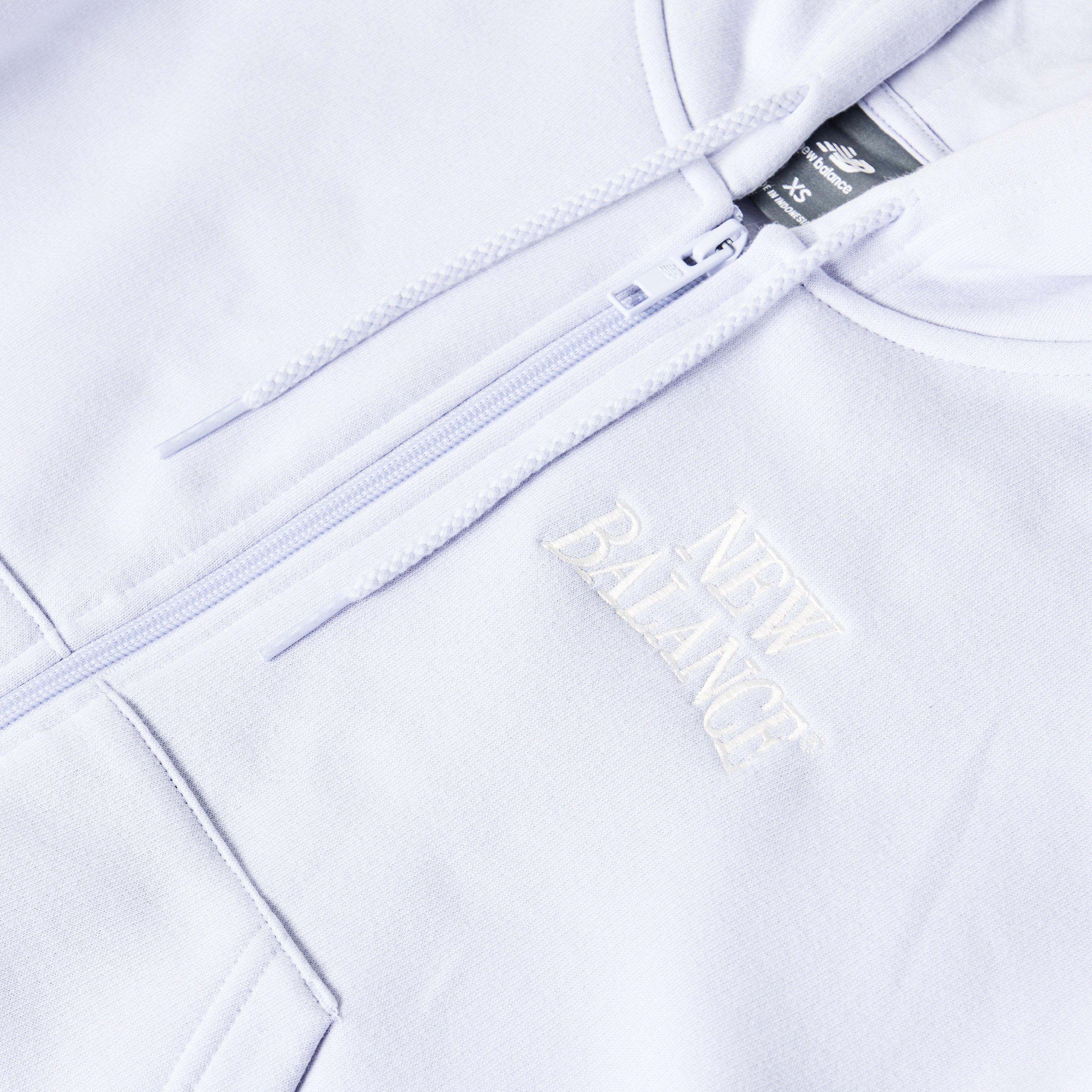 New Balance Womens Trackside Zip Hoodie Lilac
