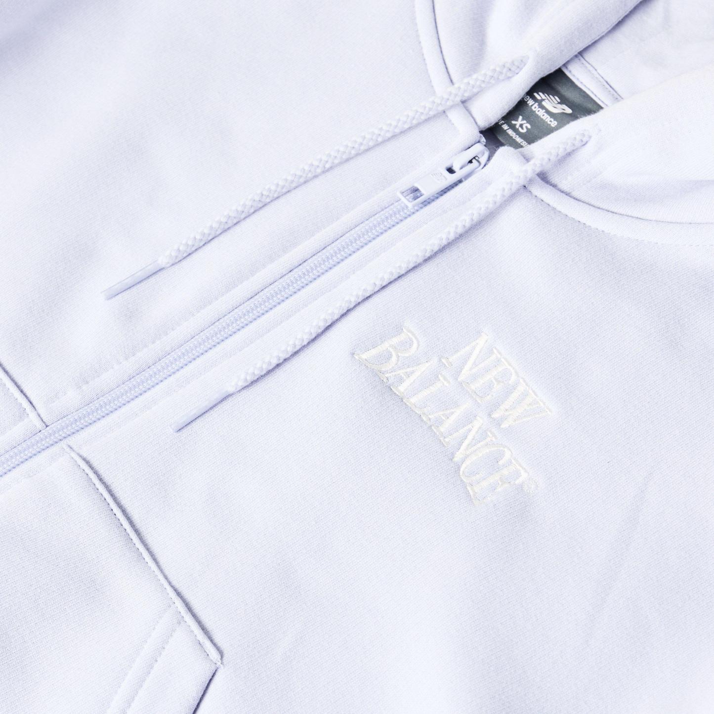 New Balance Womens Trackside Zip Hoodie Lilac
