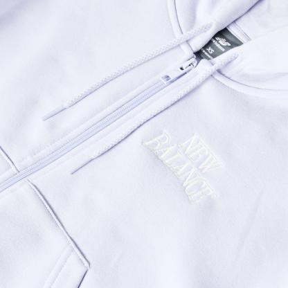 New Balance Womens Trackside Zip Hoodie Lilac