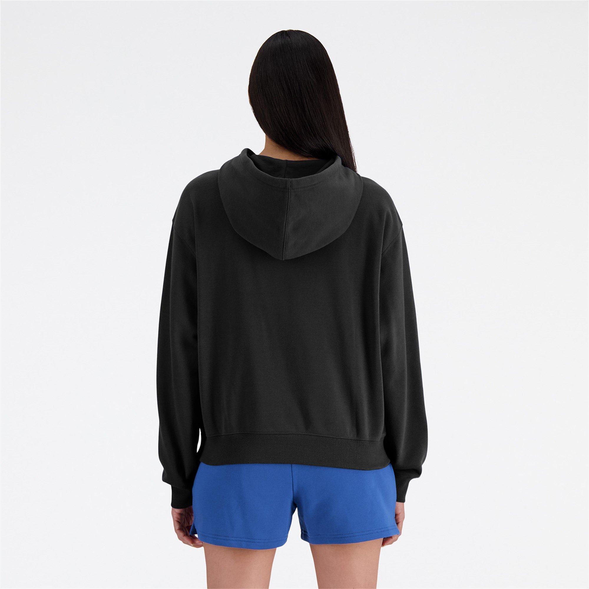 New Balance Women's French Terry Hoodie Black
