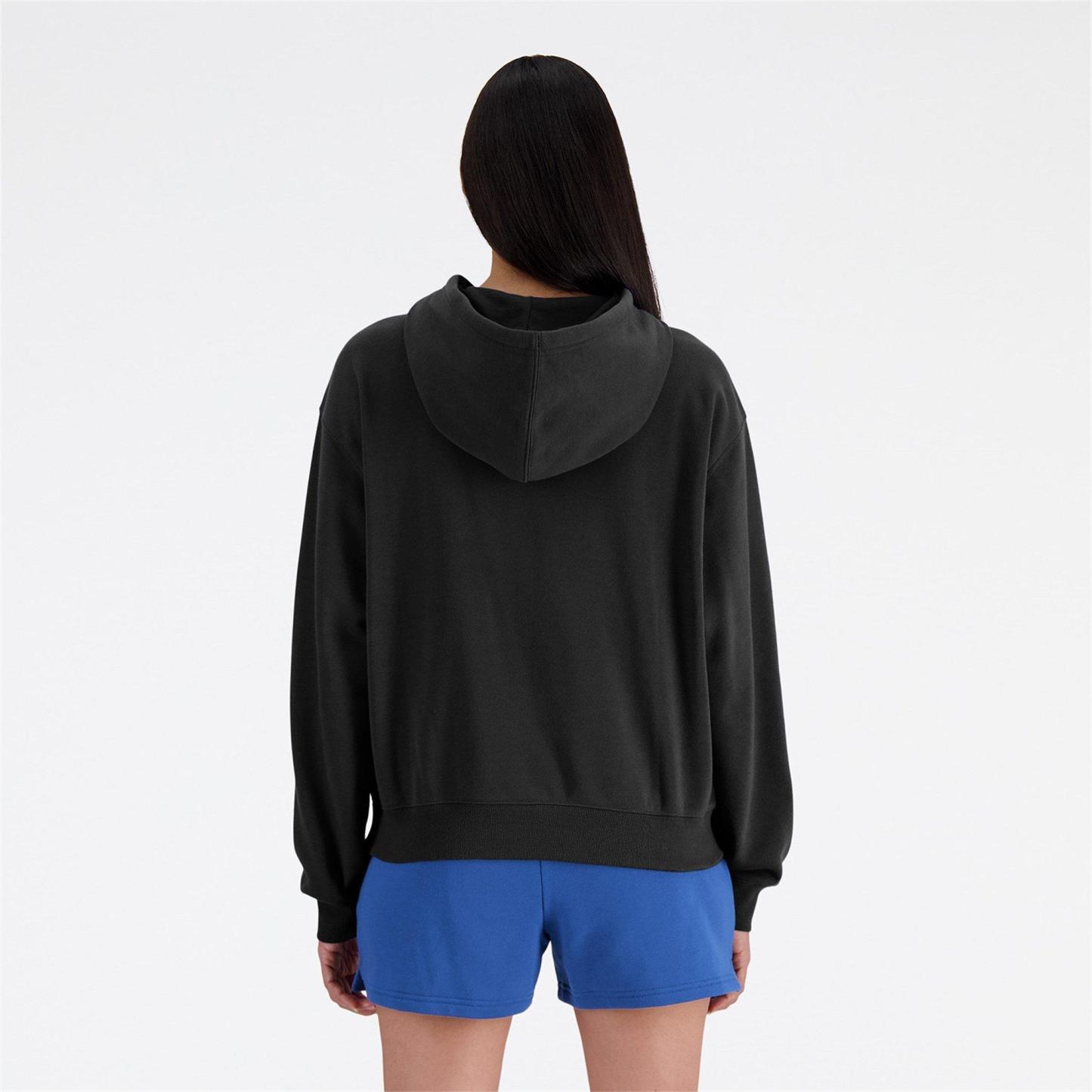 New Balance Women's French Terry Hoodie Black