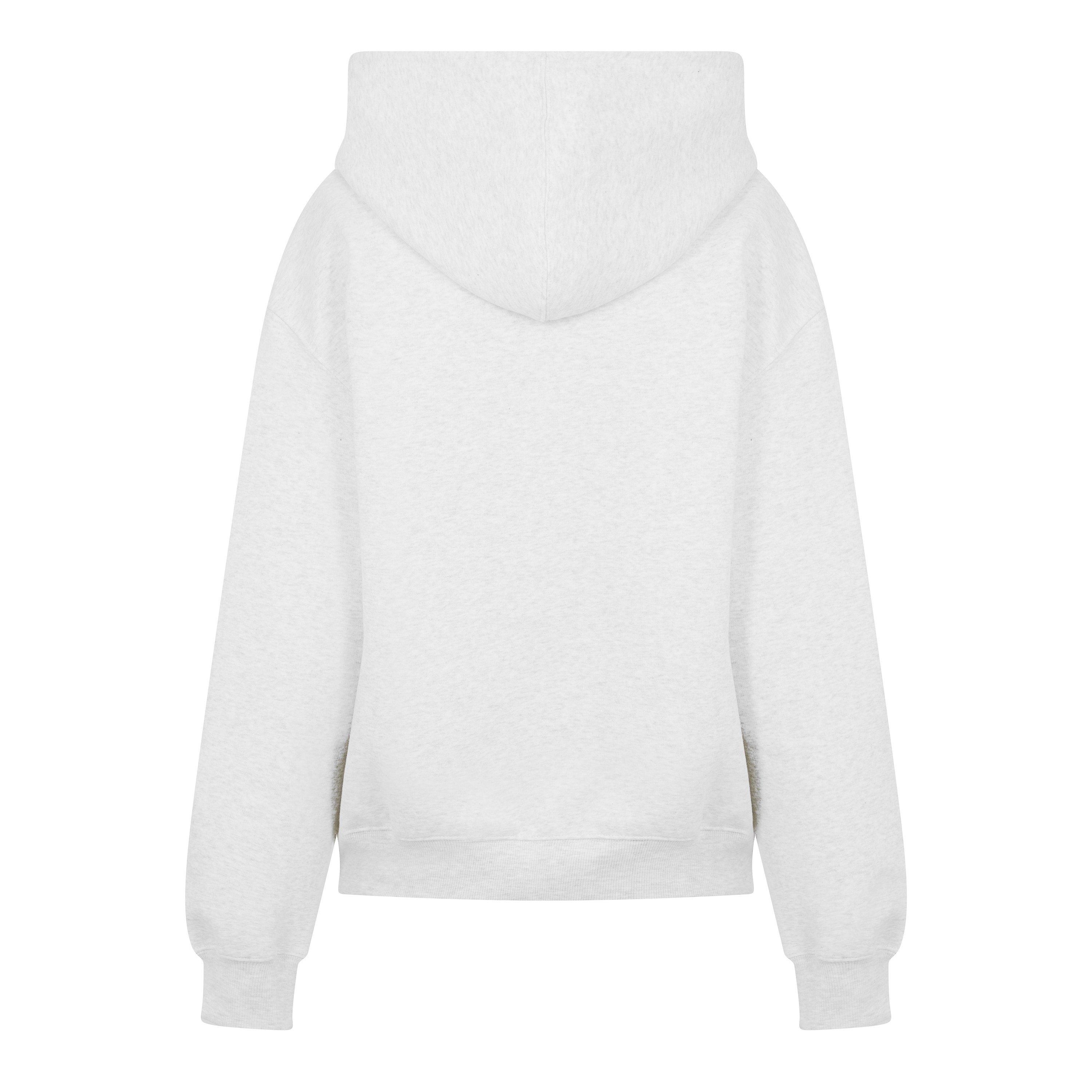 New Balance Womens Trackside Pull Over Hoody Light Grey