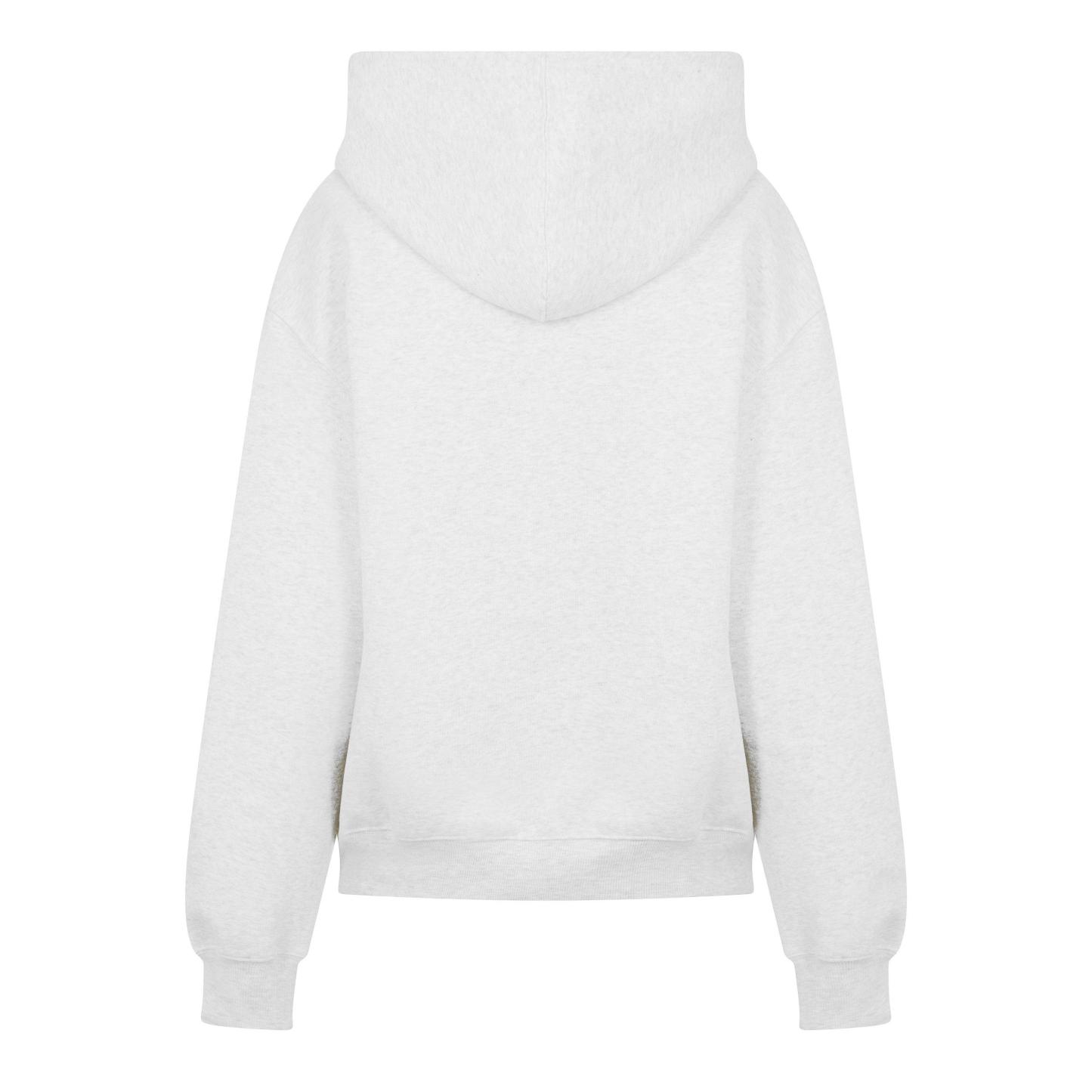 New Balance Womens Trackside Pull Over Hoody Light Grey