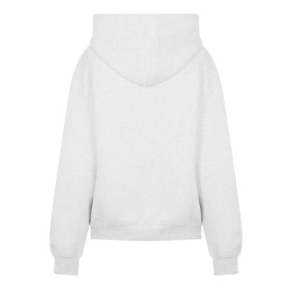 New Balance Womens Trackside Pull Over Hoody Light Grey