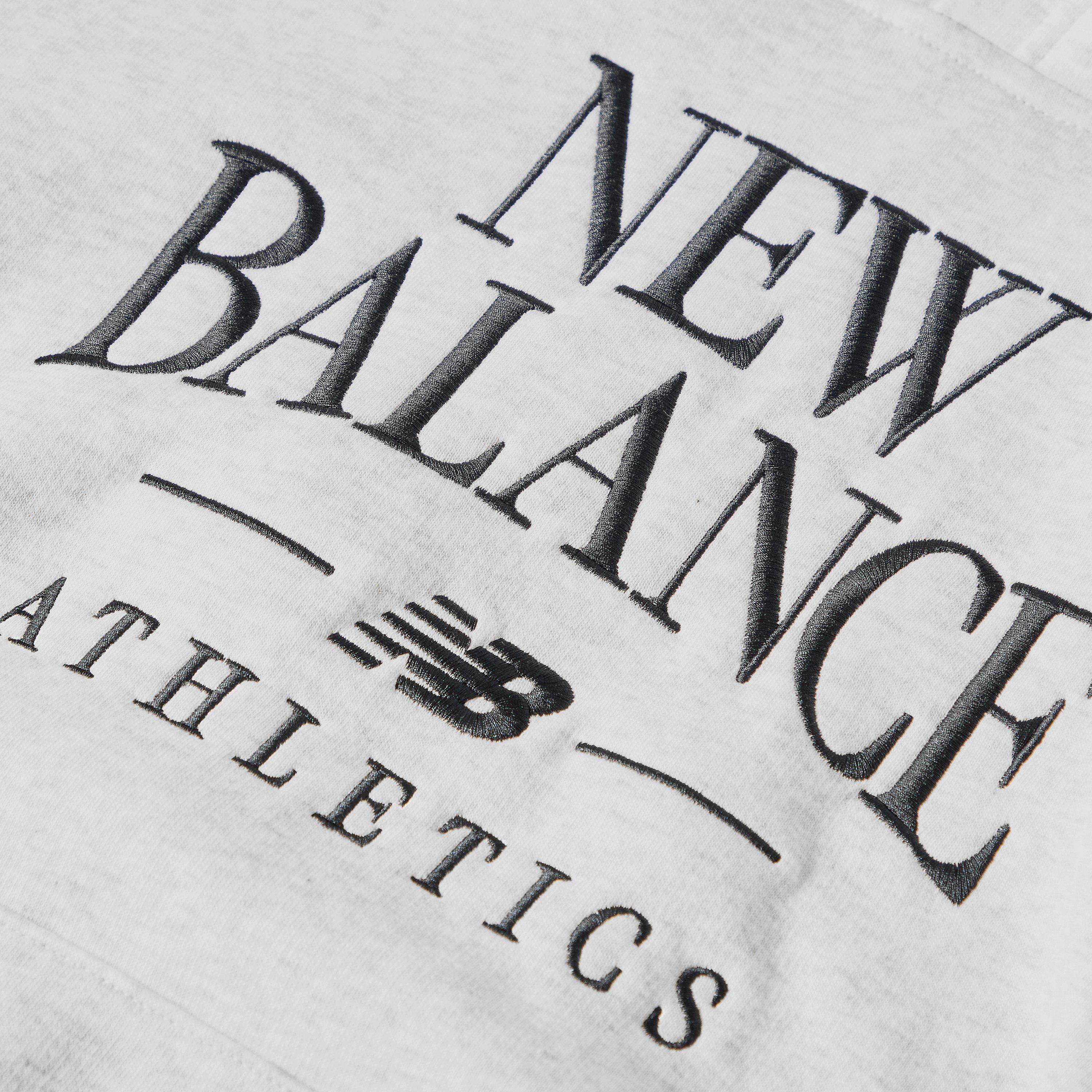 New Balance Womens Trackside Pull Over Hoody Light Grey