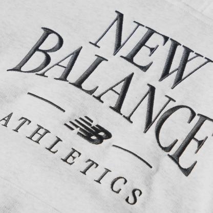 New Balance Womens Trackside Pull Over Hoody Light Grey