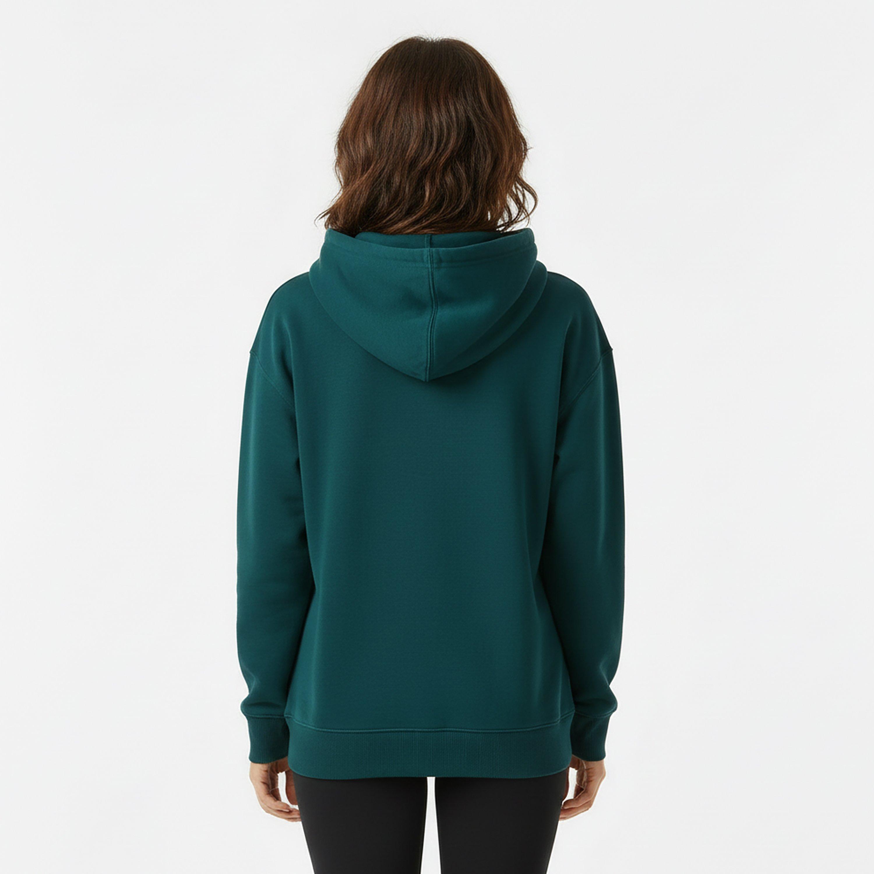 New Balance Womens Trackside Pull Over Hoody Green
