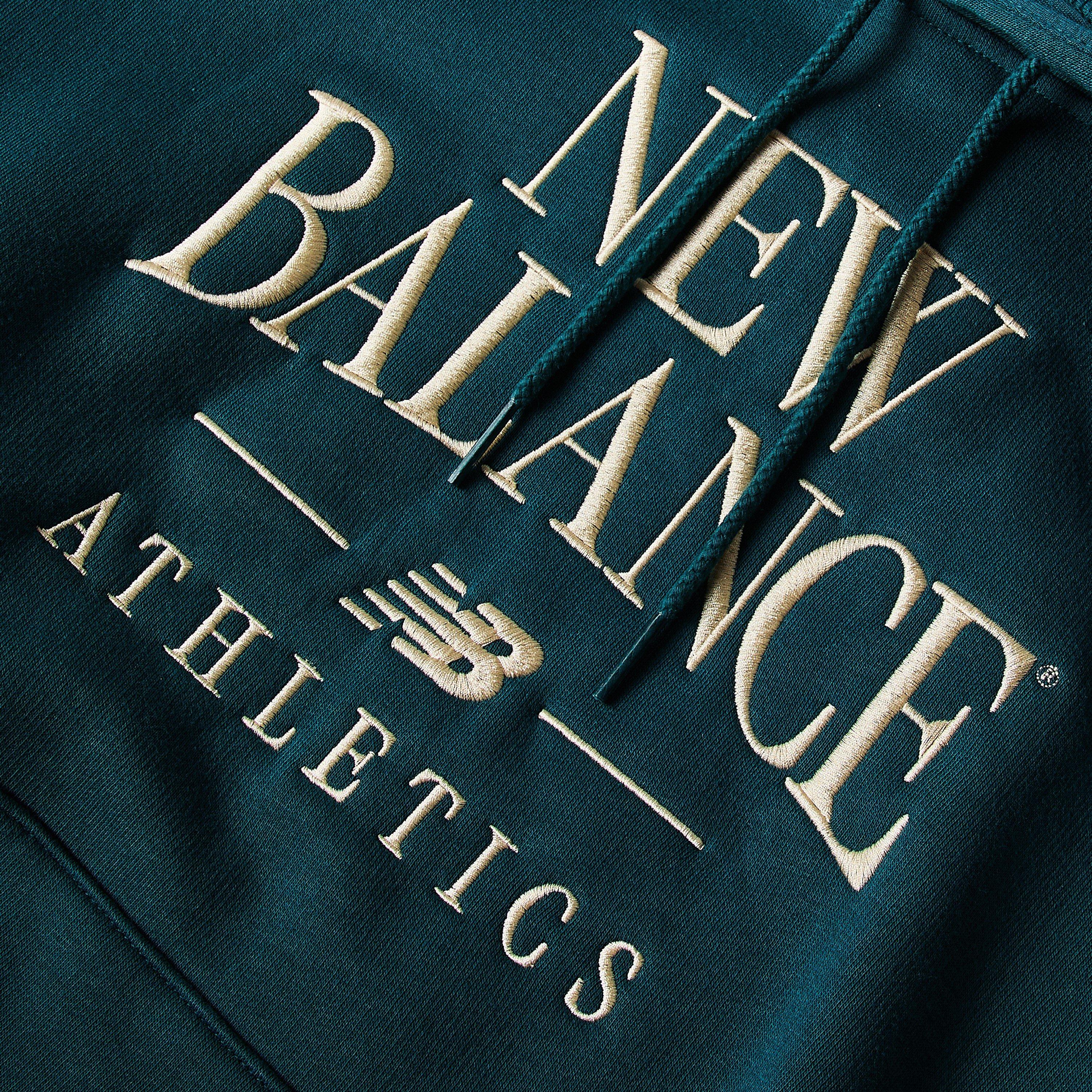 New Balance Womens Trackside Pull Over Hoody Green