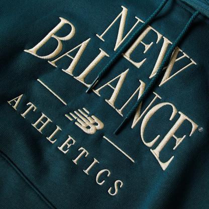 New Balance Womens Trackside Pull Over Hoody Green