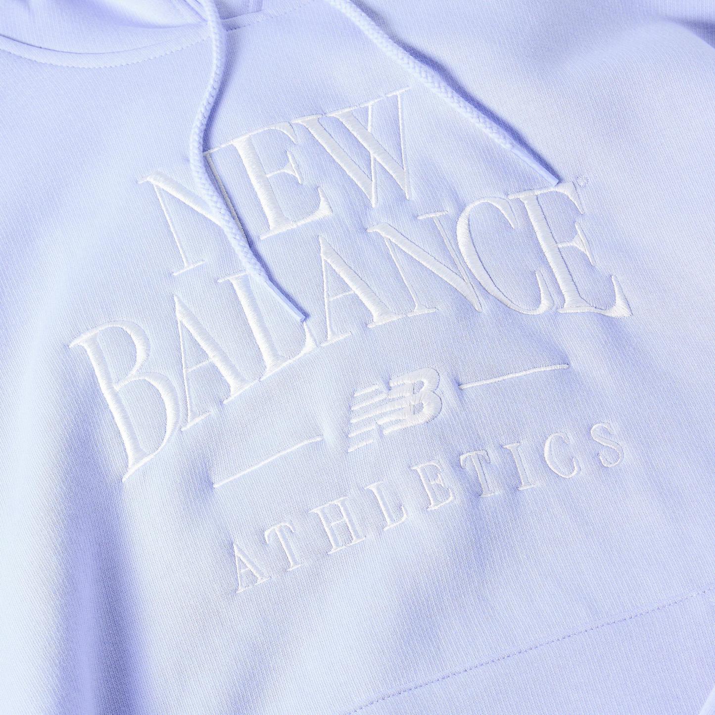 New Balance Womens Trackside Pull Over Hoody Lilac