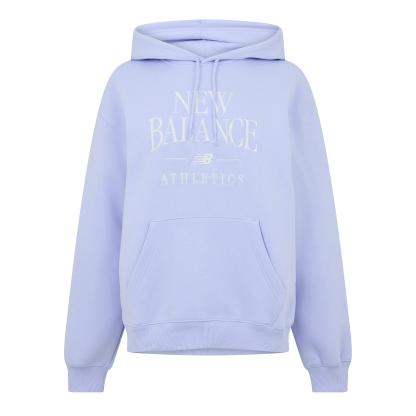 New Balance Womens Trackside Pull Over Hoody Lilac