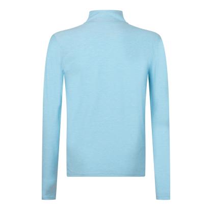 New Balance Men's Space Dye Quarter-Zip Long-Sleeve Performance Gym Top TEAMSKYB (TSB)
