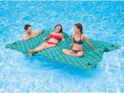 Intex Giant Inflatable Floating Water Mat Relaxing Platform Pad for Pools and Lakes