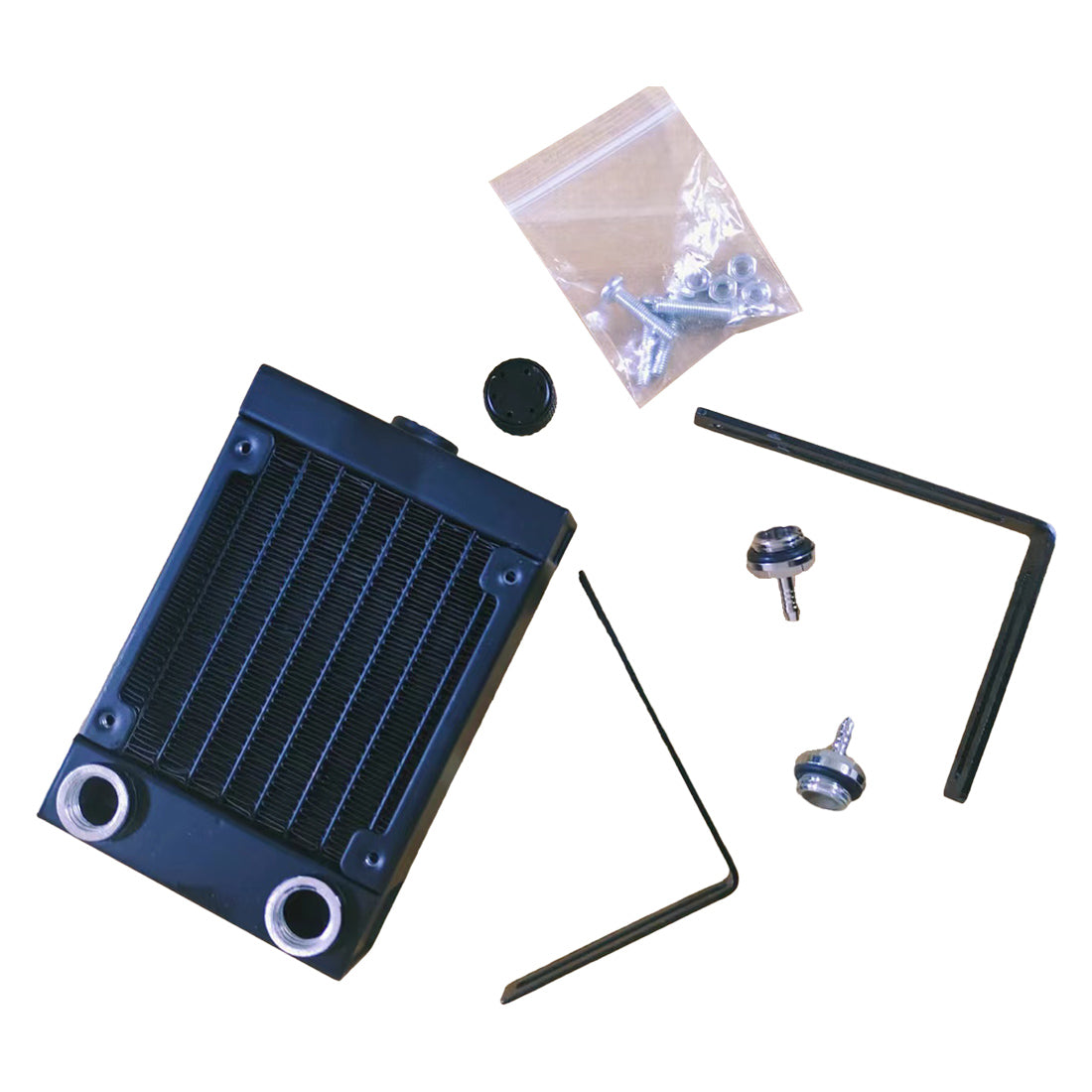 Starter Kit With Water-Cooling Radiator Tank Kits for Cison V8 Engine Model Kits