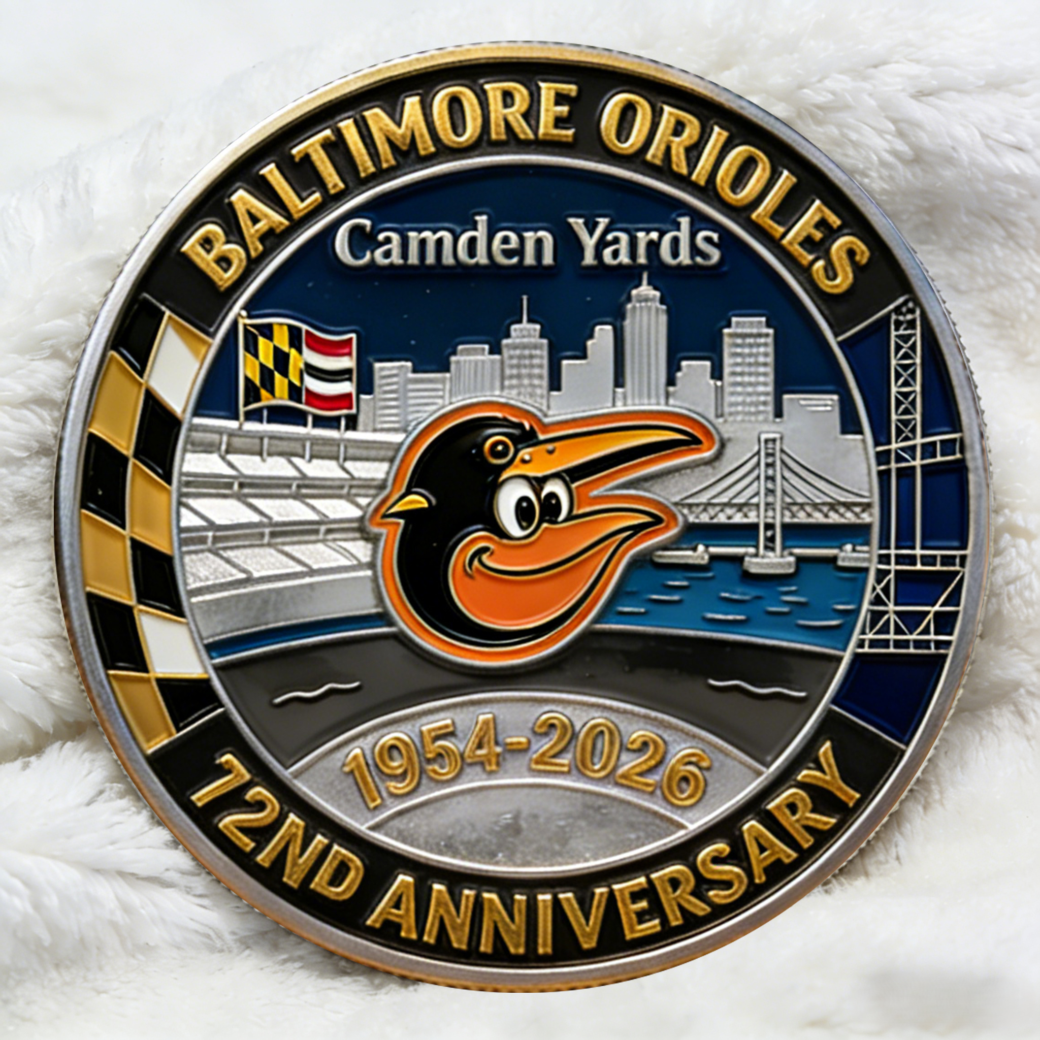 Baltimore Orioles 72nd Anniversary Commemorative Coin
