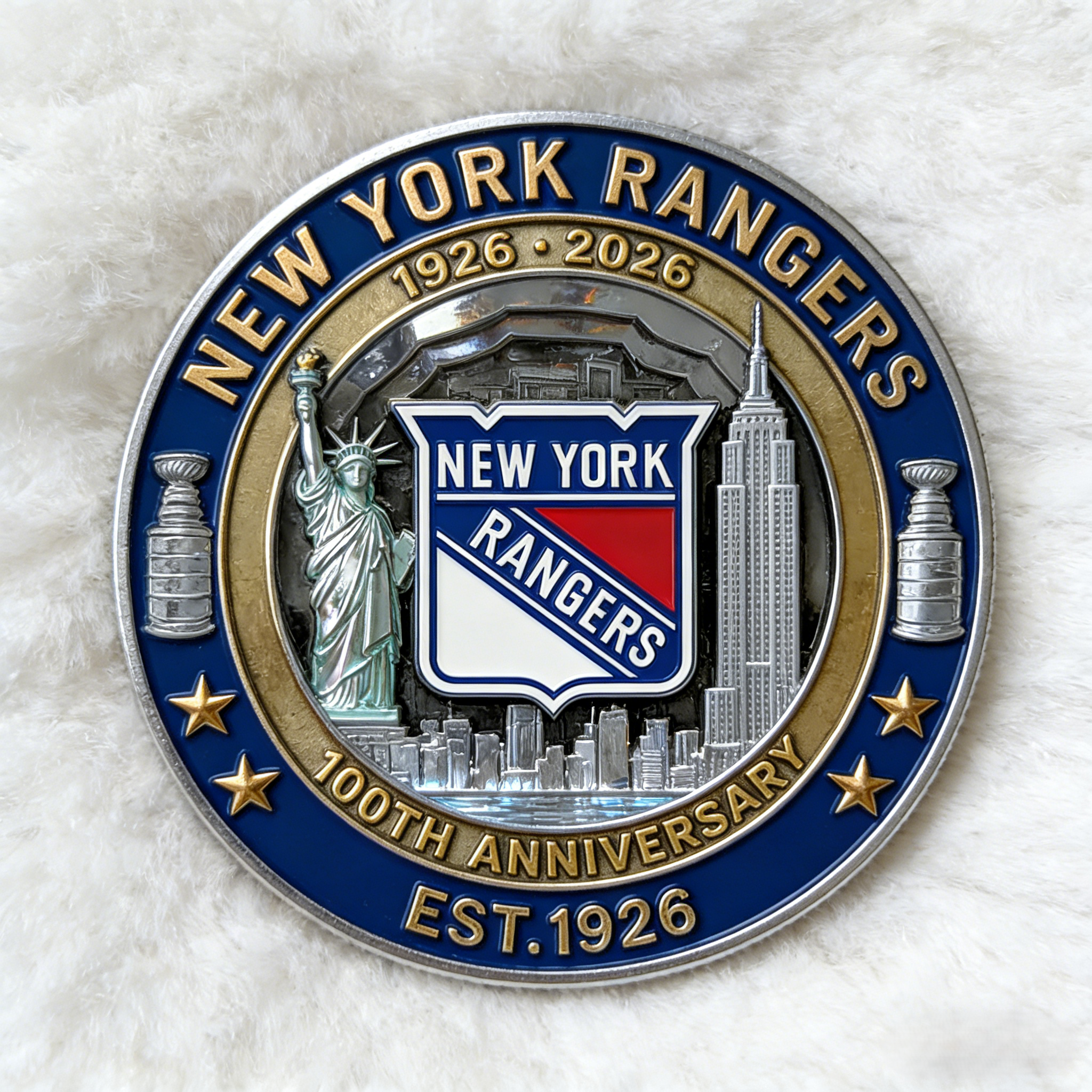 New York Rangers 100th Anniversary Commemorative Coin