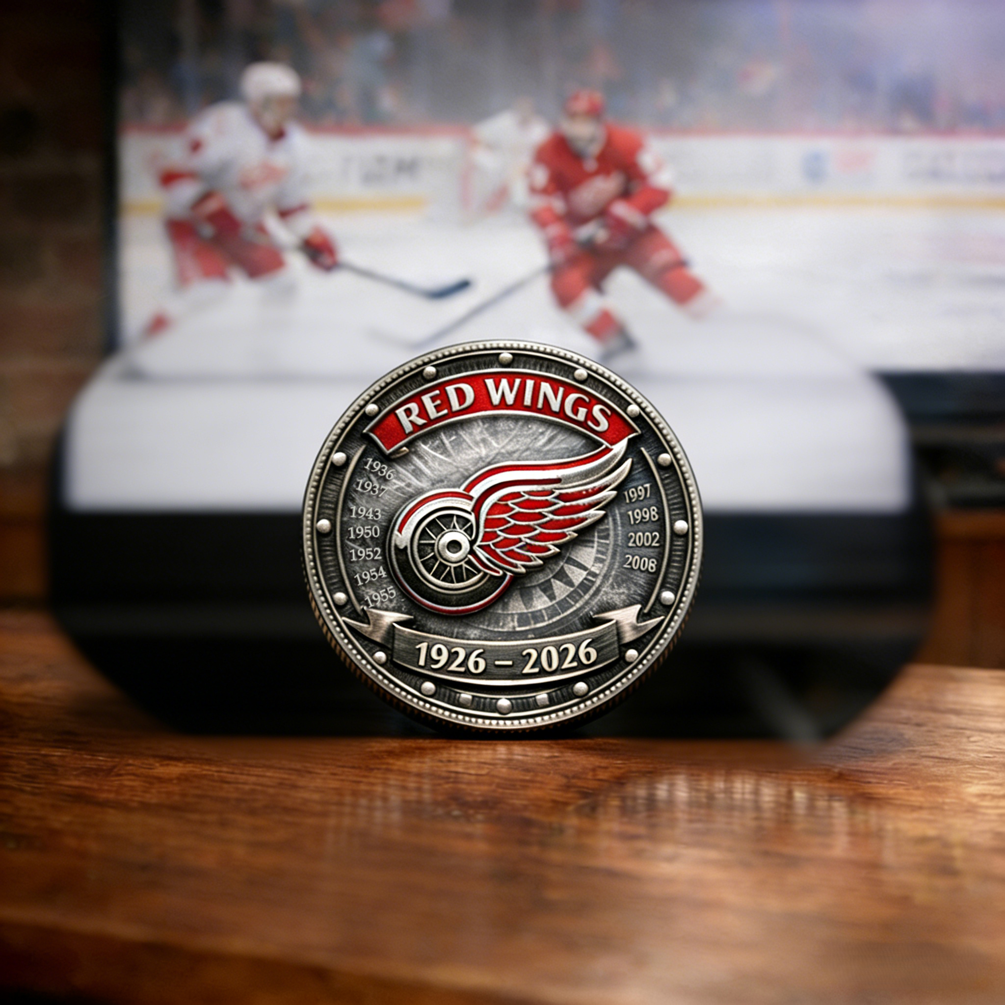Detroit Red Wings 100th Anniversary Commemorative Coin