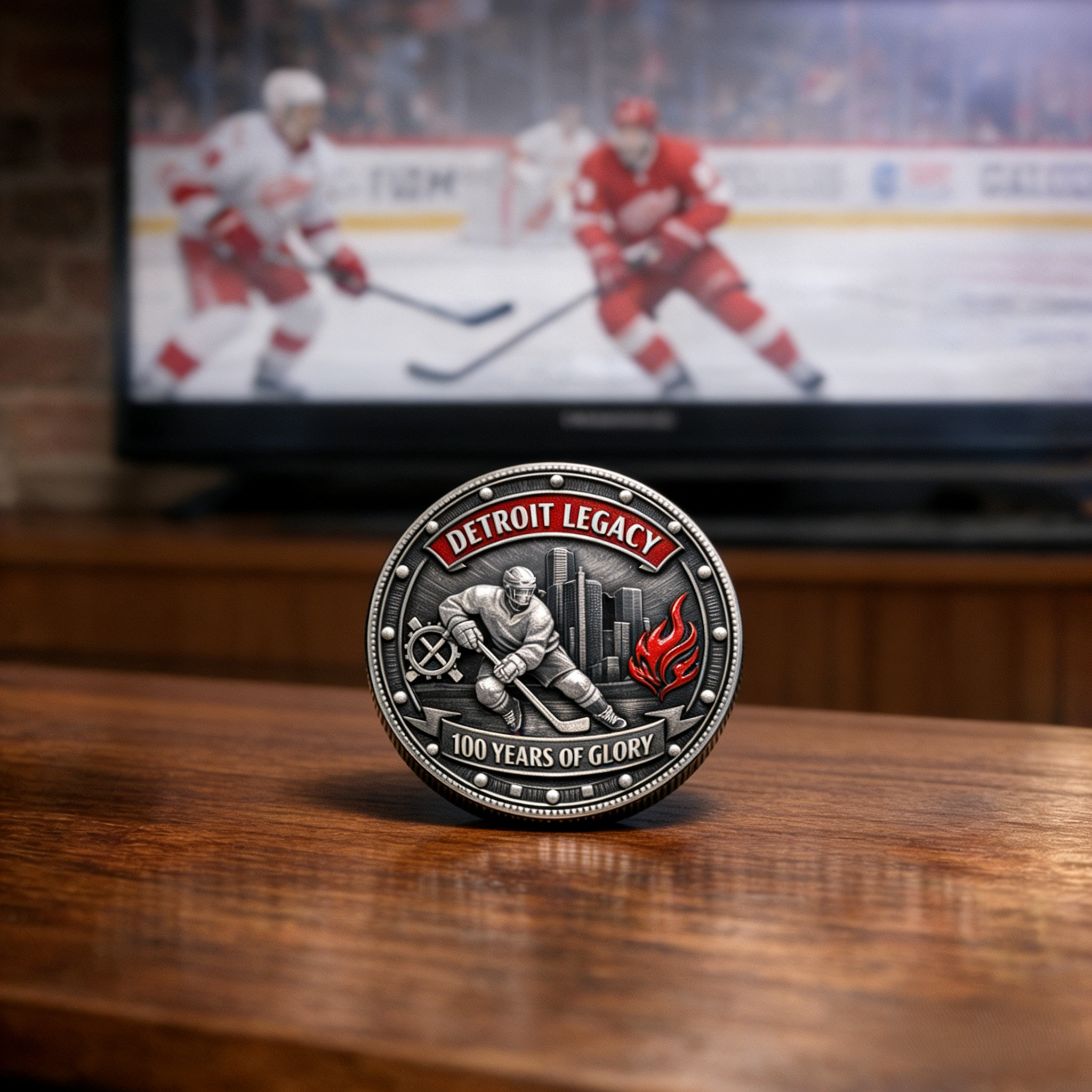 Detroit Red Wings 100th Anniversary Commemorative Coin