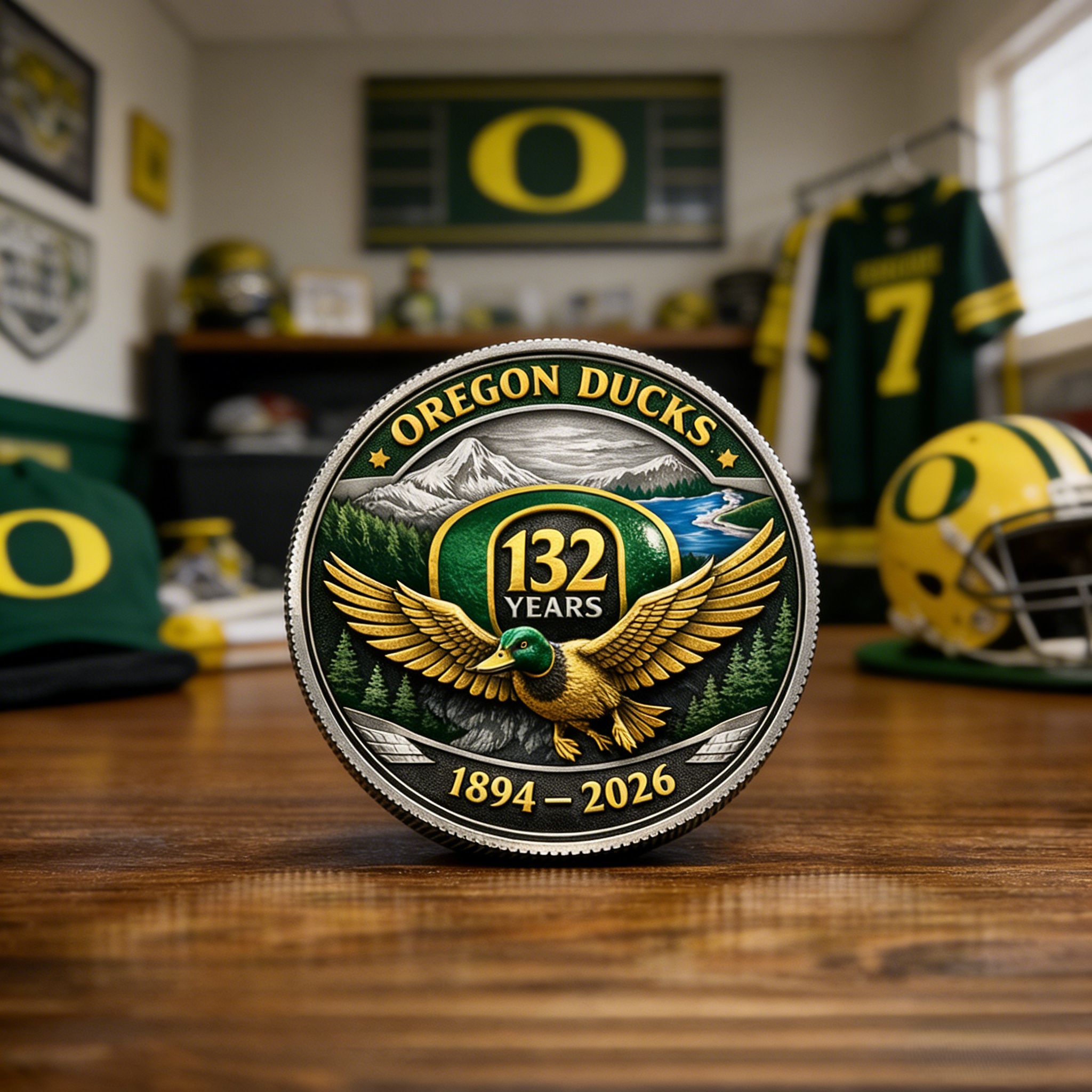 Oregon Ducks 132th Anniversary Commemorative Coin