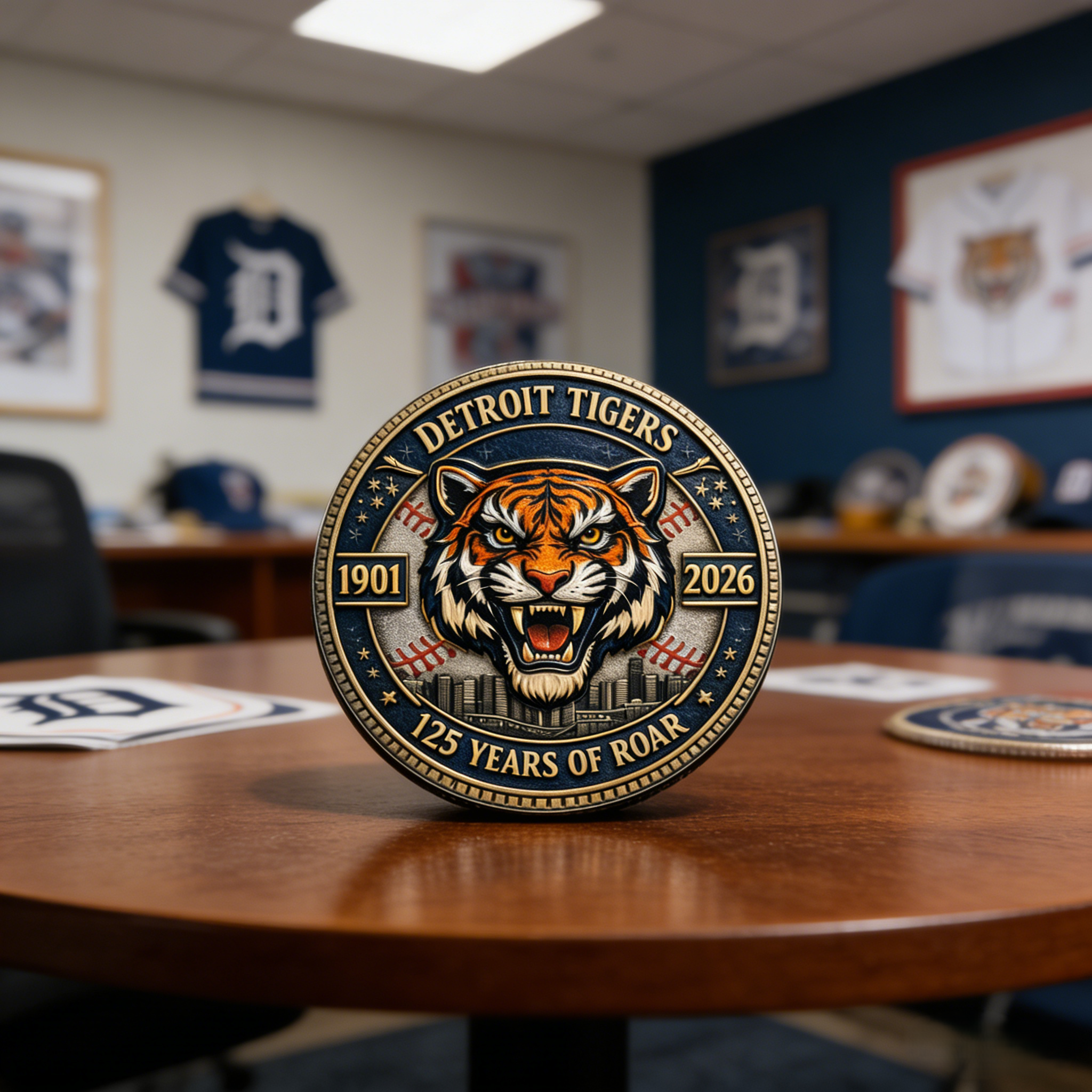 Detroit Tigers 125th Anniversary Commemorative Coin