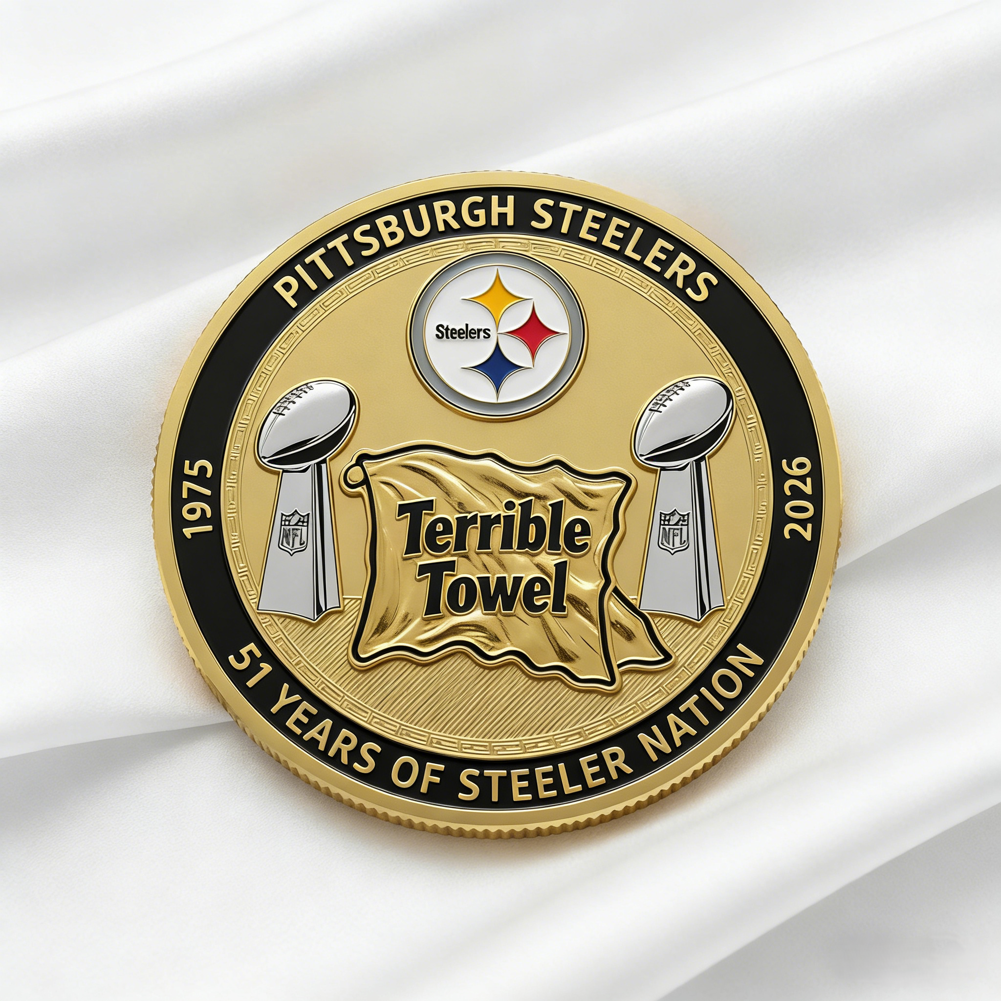 Pittsburgh Steelers "Terrible Towel" 51st Anniversary Commemorative Coin
