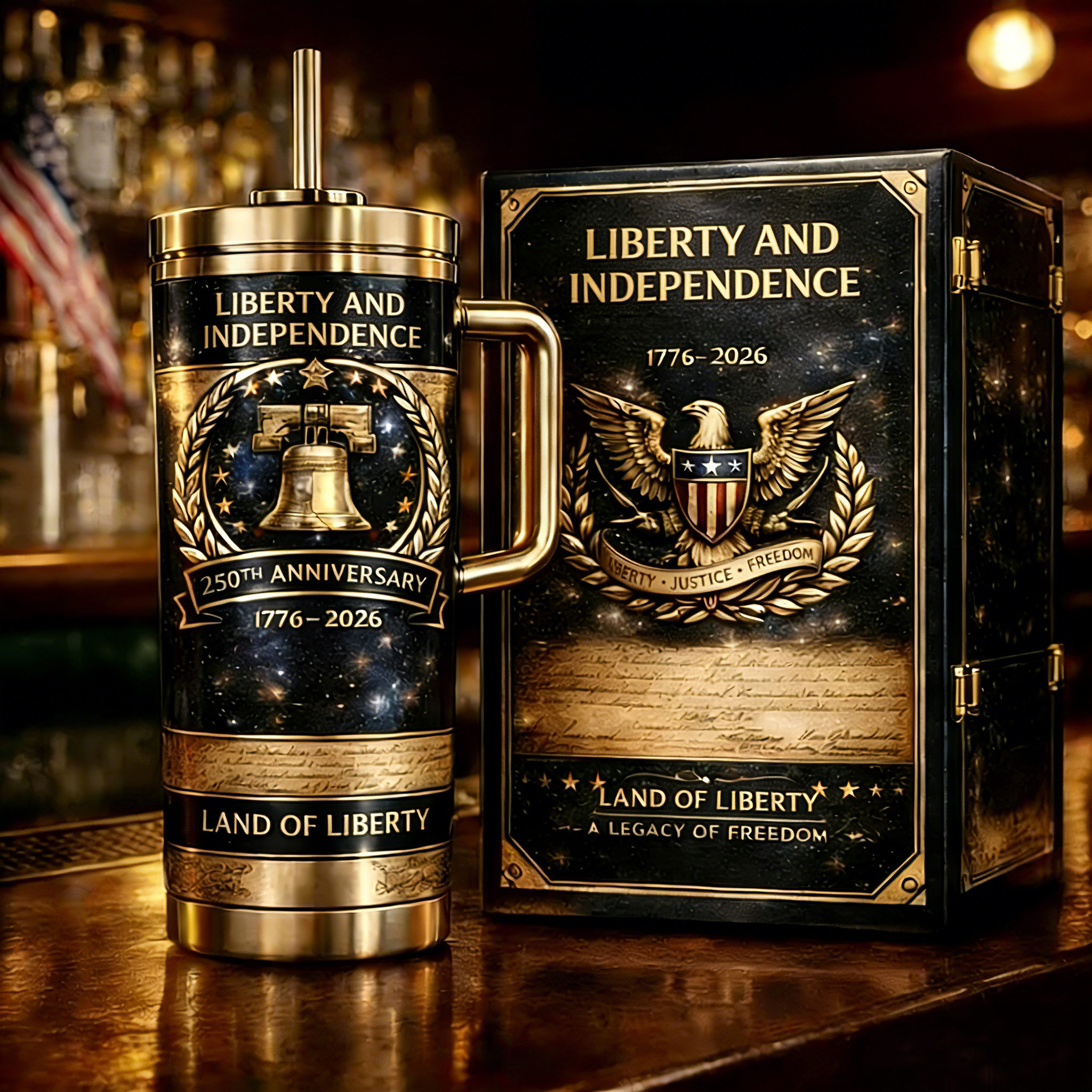 Liberty and Independence 250th Anniversary Tumbler