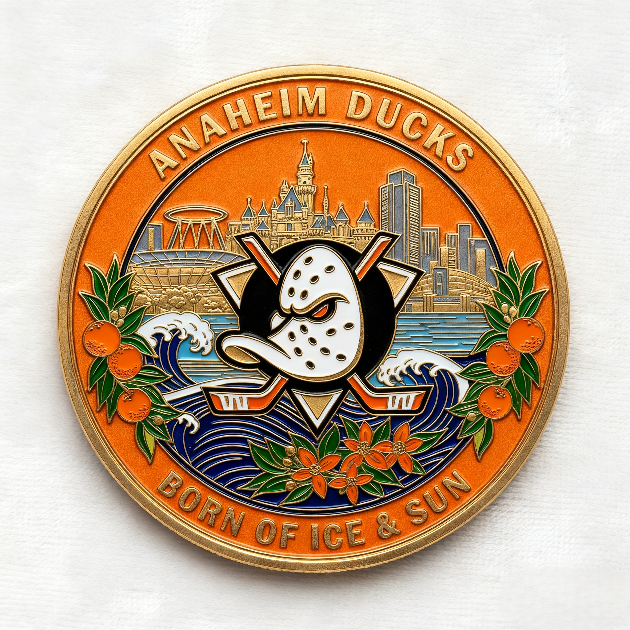 Anaheim Ducks 33rd Anniversary Commemorative Coin