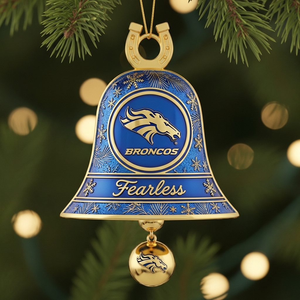 🐴Boise State University Broncos Christmas Bell