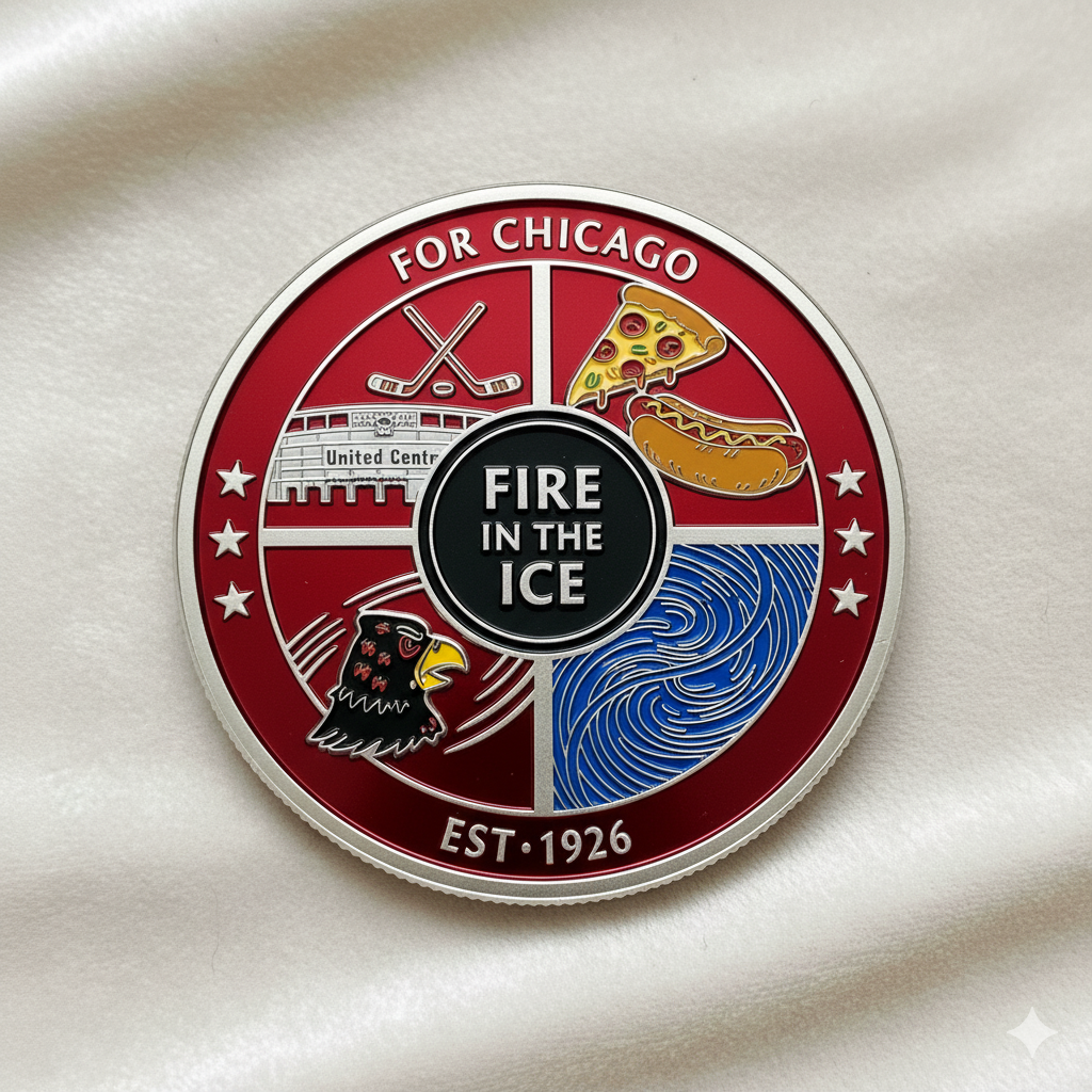 Chicago Blackhawks 100th Anniversary Commemorative Coin