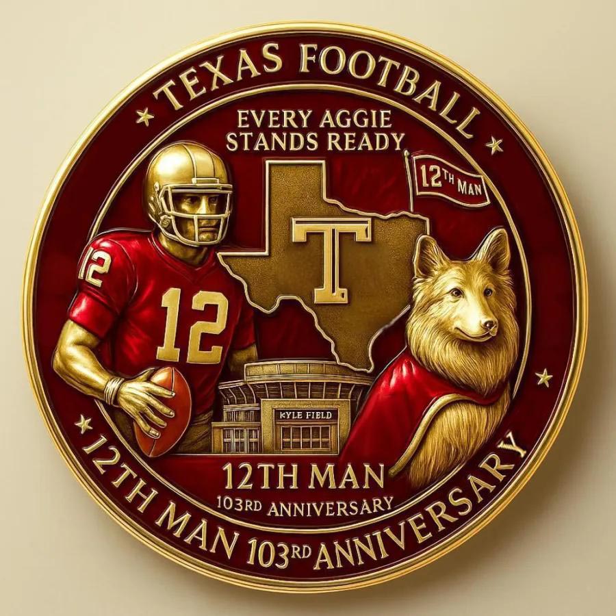 🏈12th Man – 103rd Anniversary Commemorative Coin