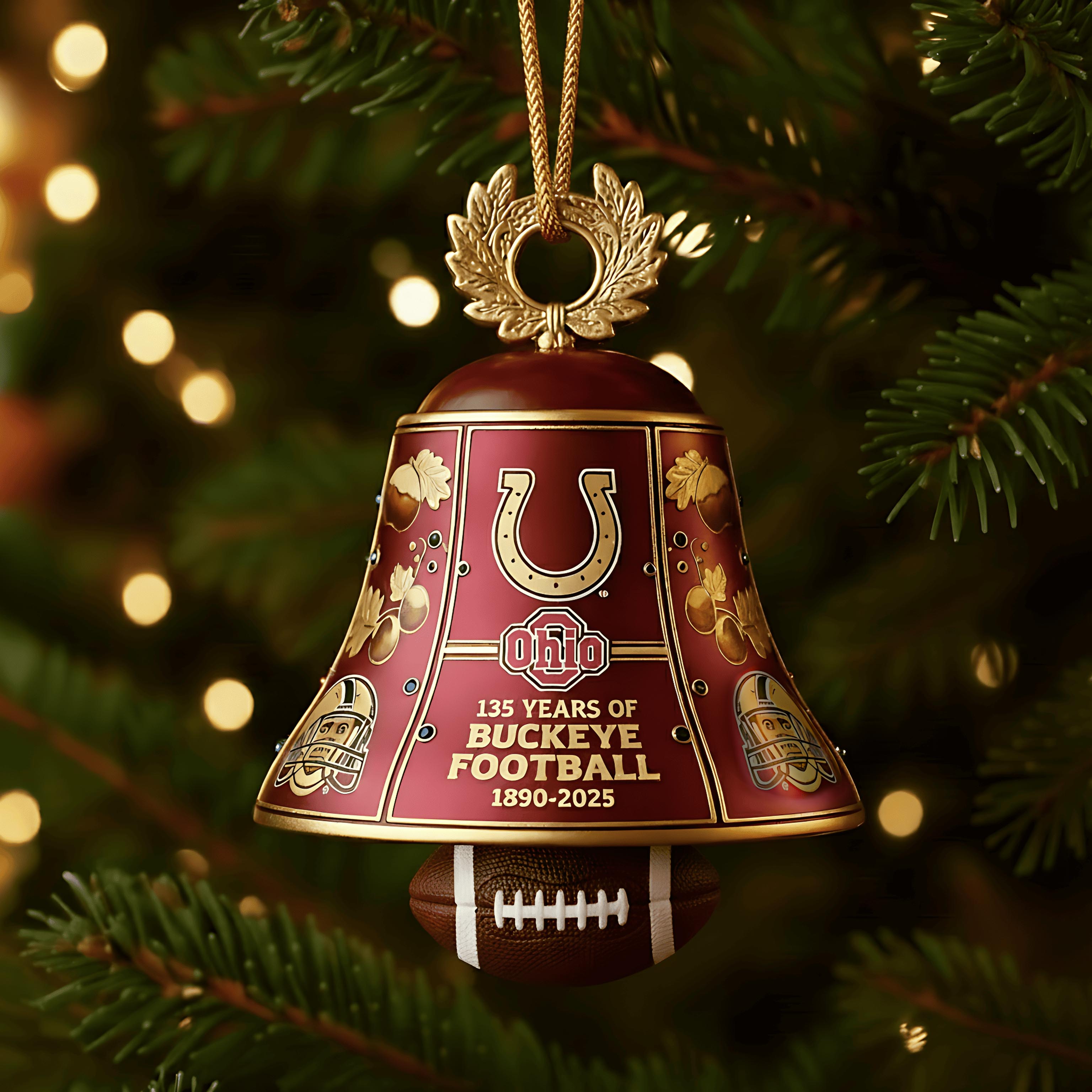 OHIO STATE BUCKEYES 135TH ANNIVERSARY CHRISTMAS BELL