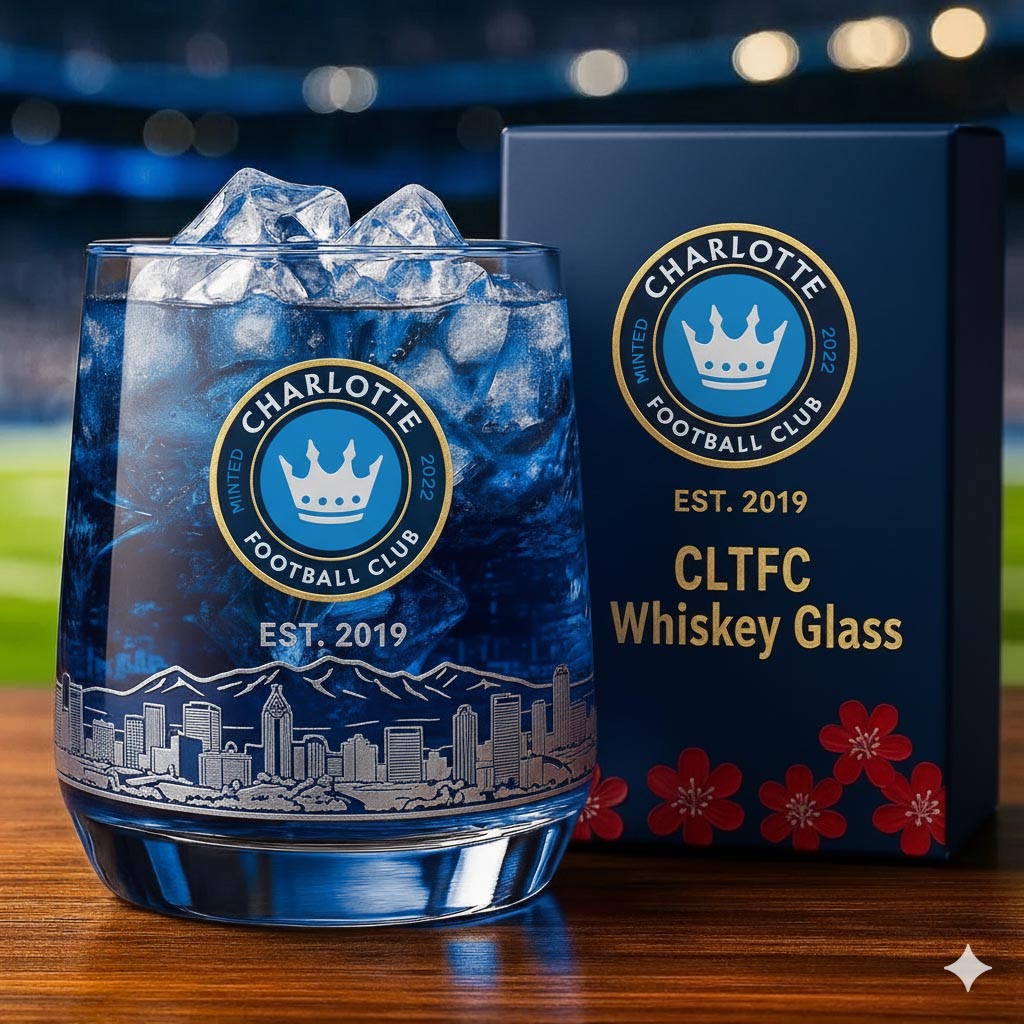 Charlotte FC Whiskey Glass