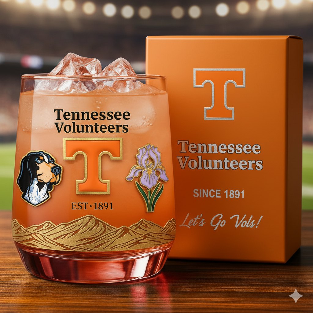 Tennessee Volunteers Whiskey Glass