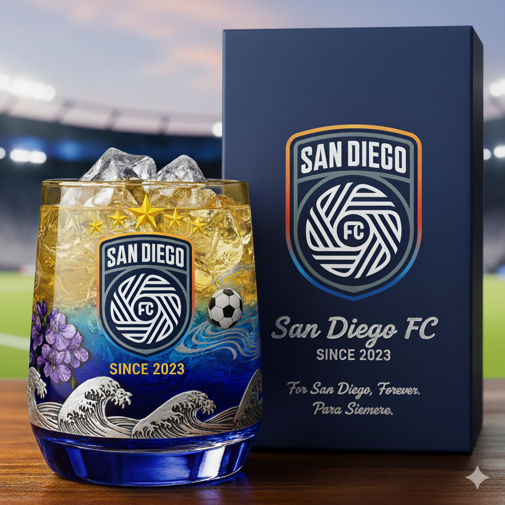 San Diego FC Whiskey Glass