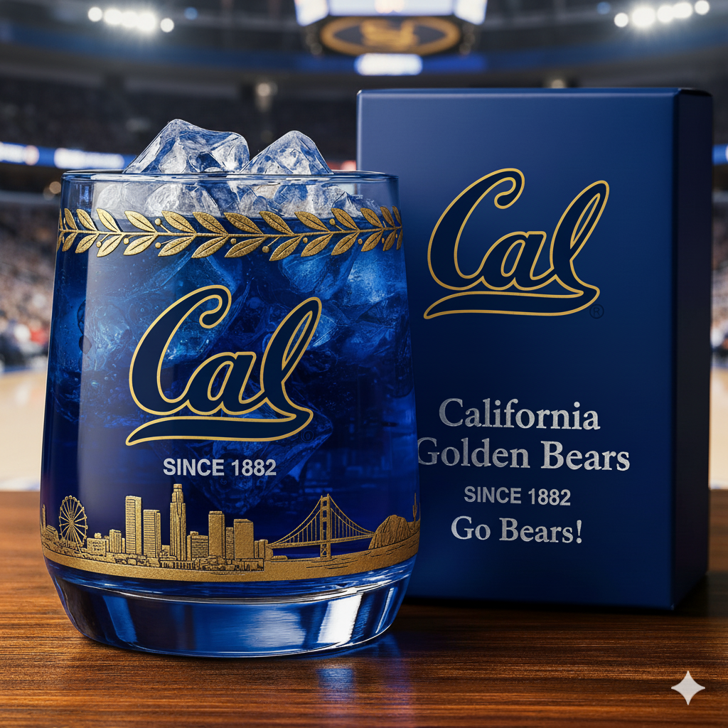 California Golden Bears football Whiskey Glass