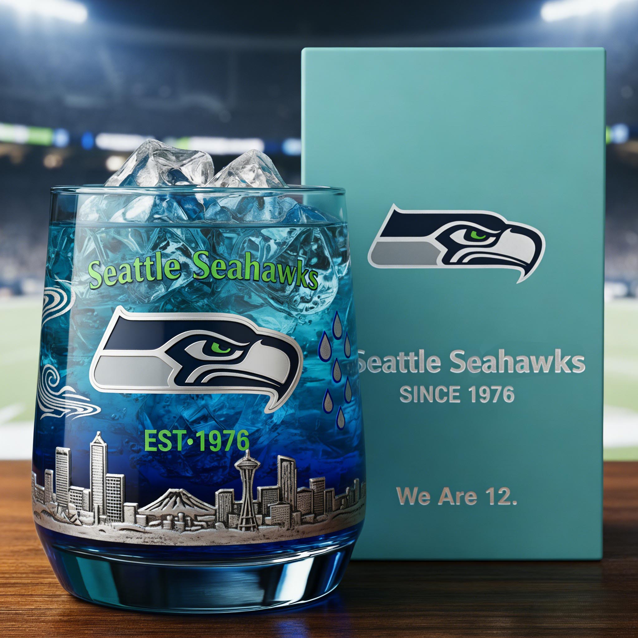 Seattle Seahawks Whiskey Glass