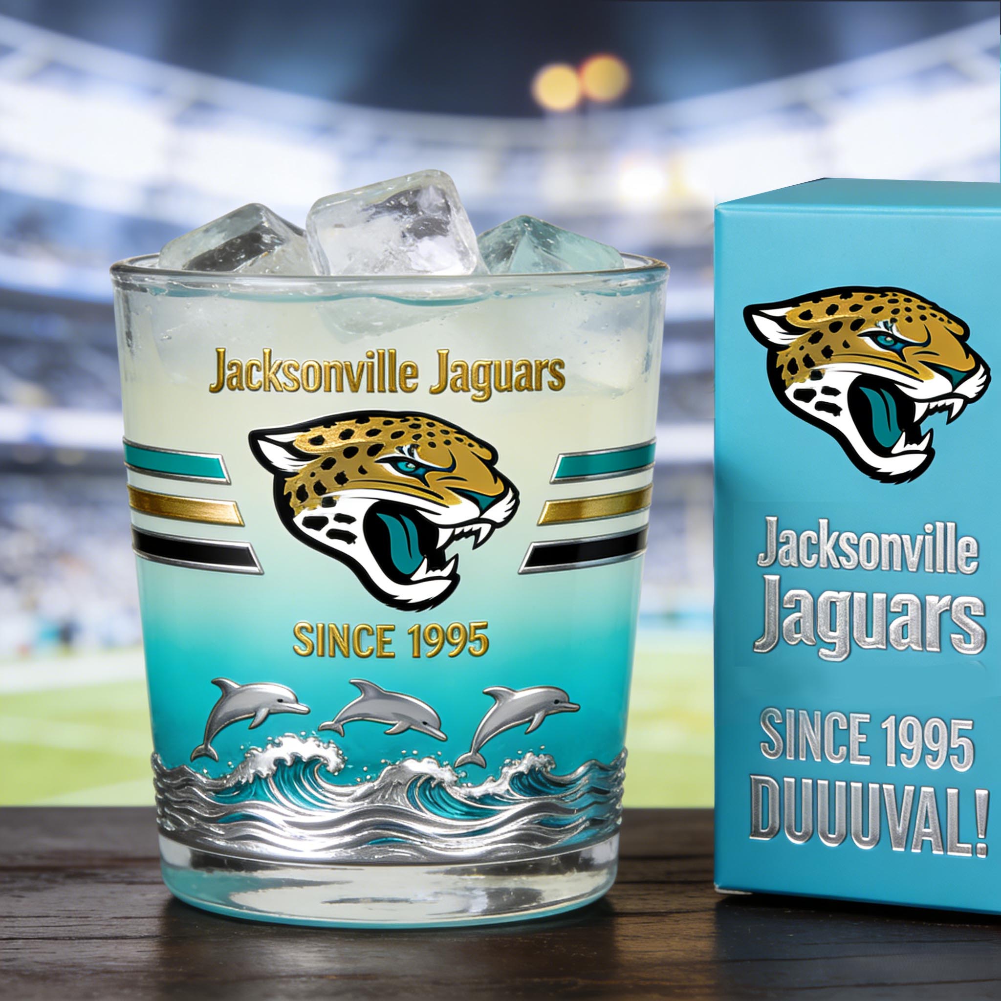 Jacksonville Jaguars Whiskey Glass