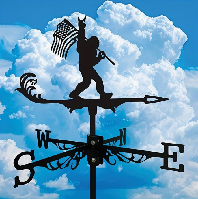 Gorilla Patriot Weathervane: Bold Outdoor Decor Infused with American Spirit