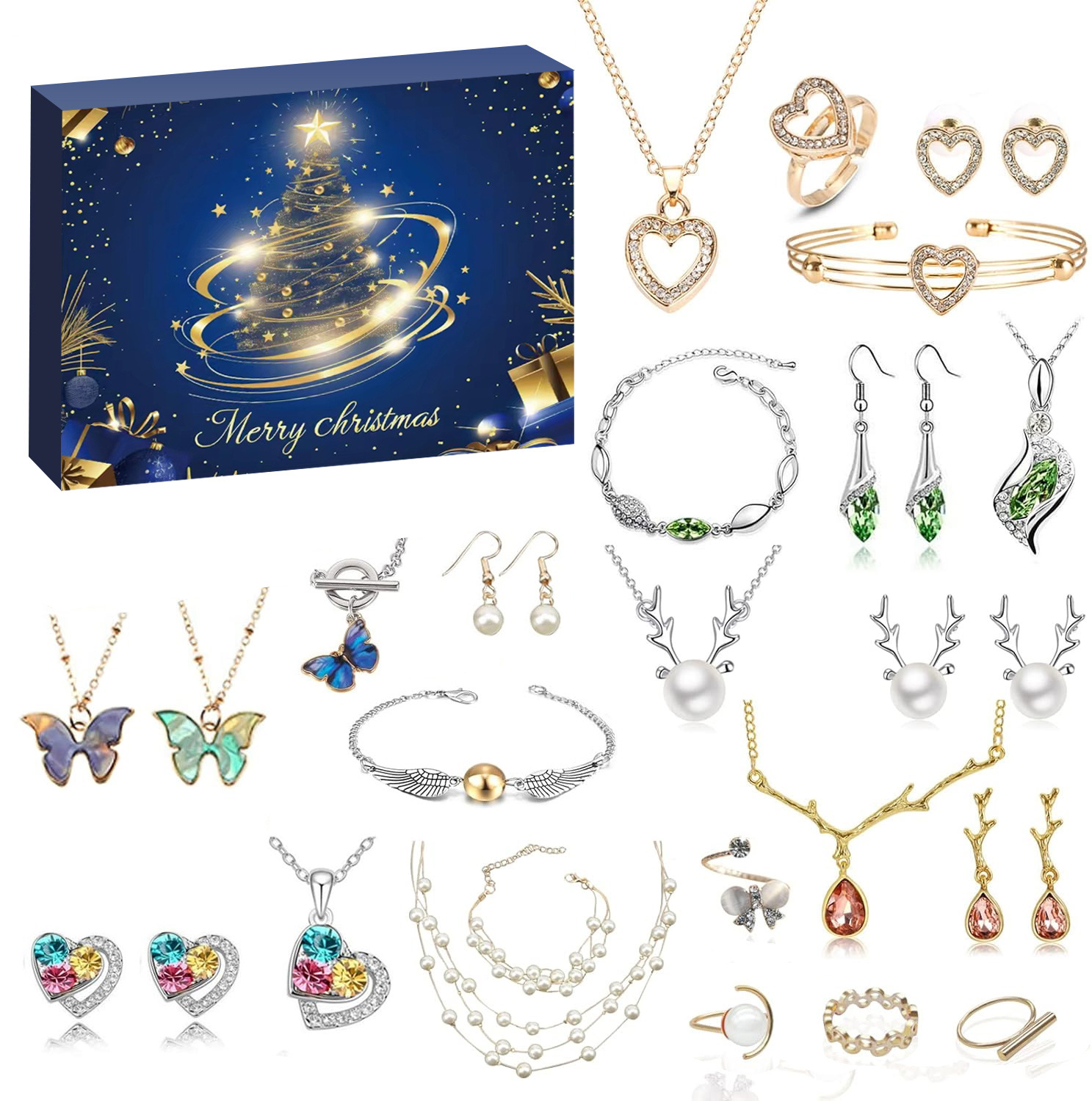 ✨Women's Jewelry Advent Calendar 2024 Christmas🎄