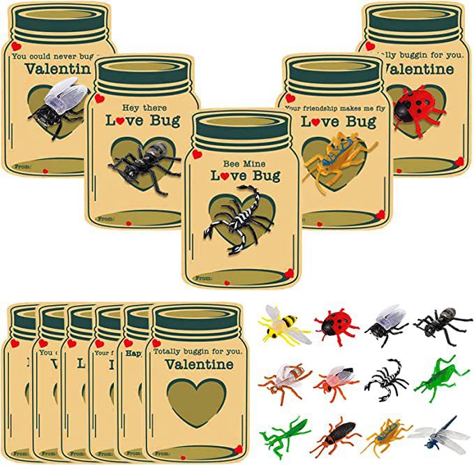 Valentines Day Gifts Cards for Kids Classroom School Exchange Cards