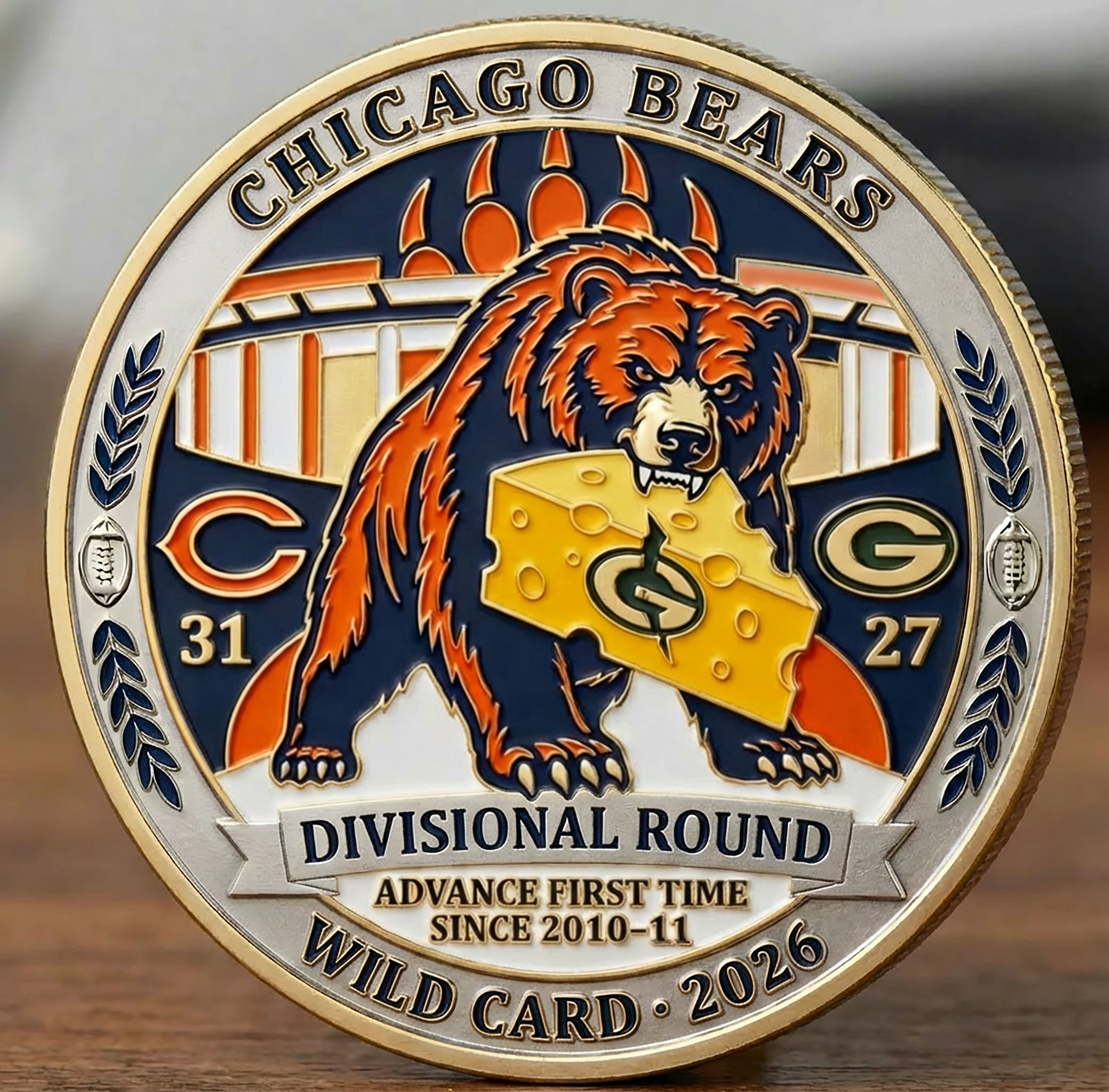 Chicago Bears 2026 Wild Card Commemorative Coin