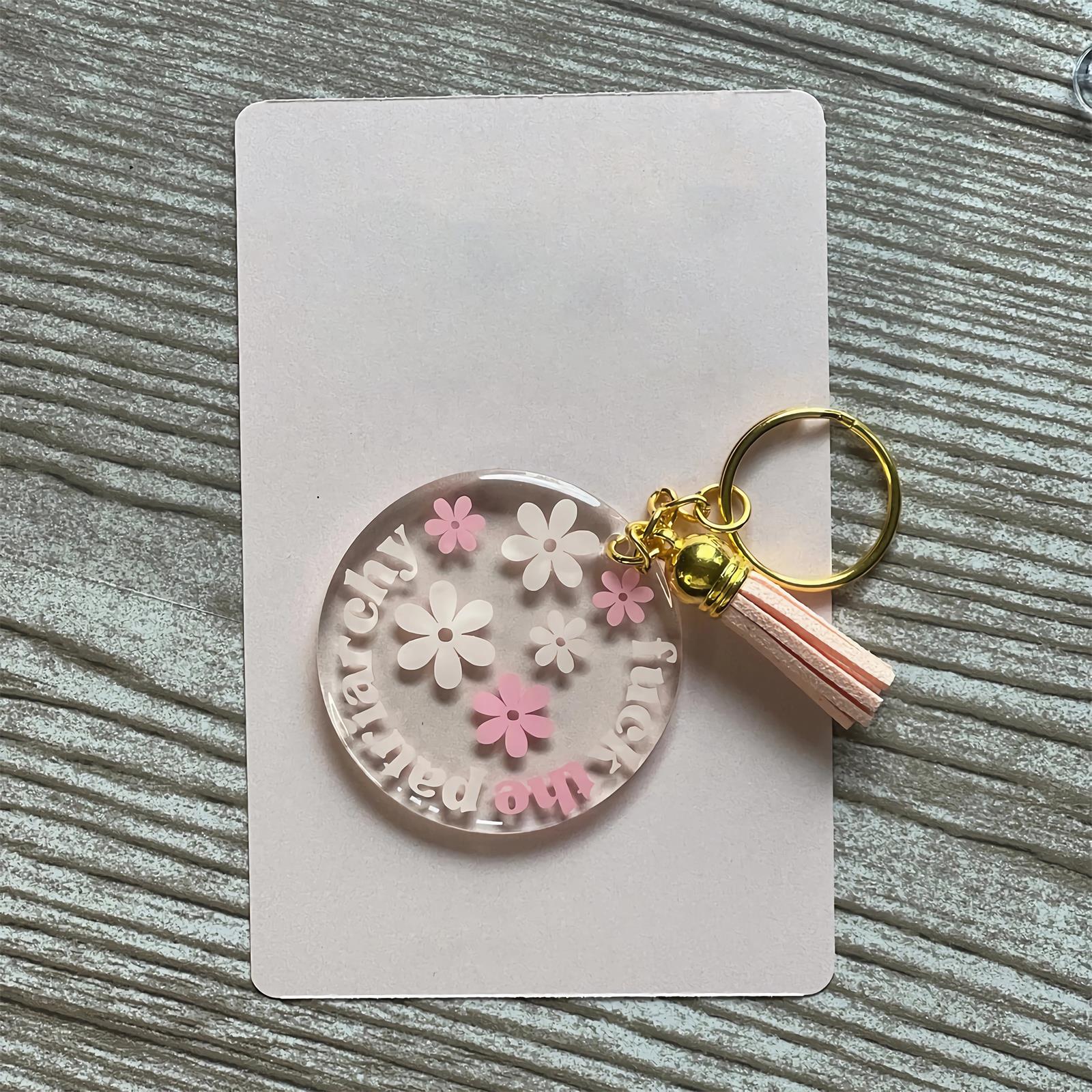 🤣F**k the Patriarchy Acrylic Keychain🎀