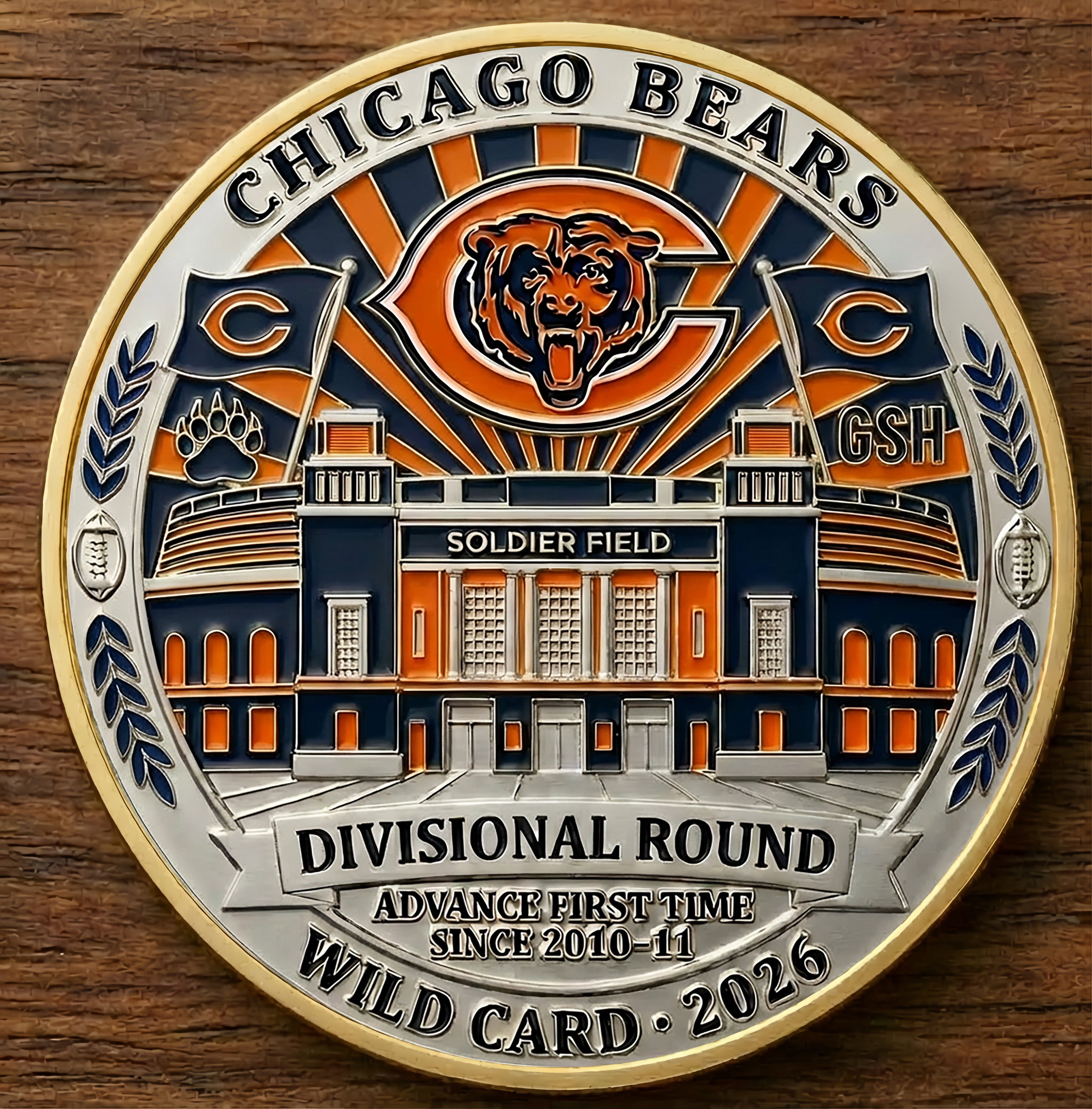 Chicago Bears 2026 Wild Card Commemorative Coin