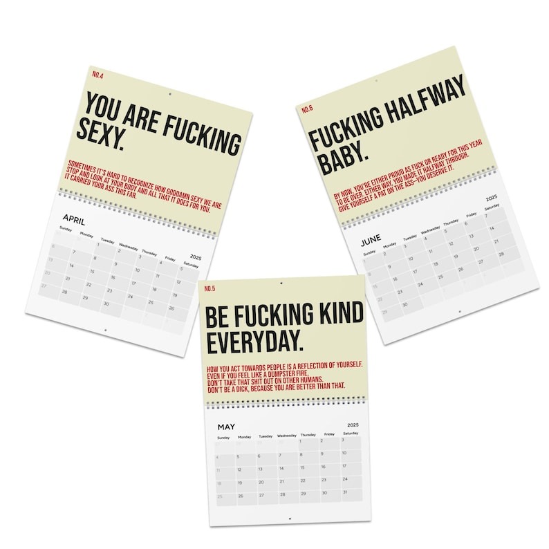 🤣Your Kick-Ass Motivational Calendar (2025)